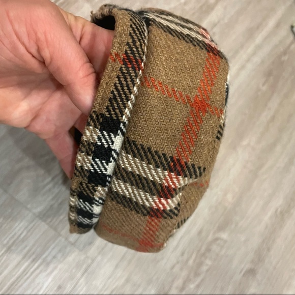 Vintage paperboy or newsboy brown plaid hat - Picture 5 of 7